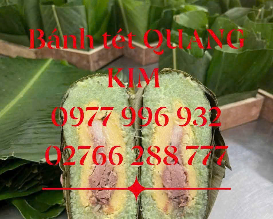 Bánh Chưng thịt 3 chỉ Lá Dứa