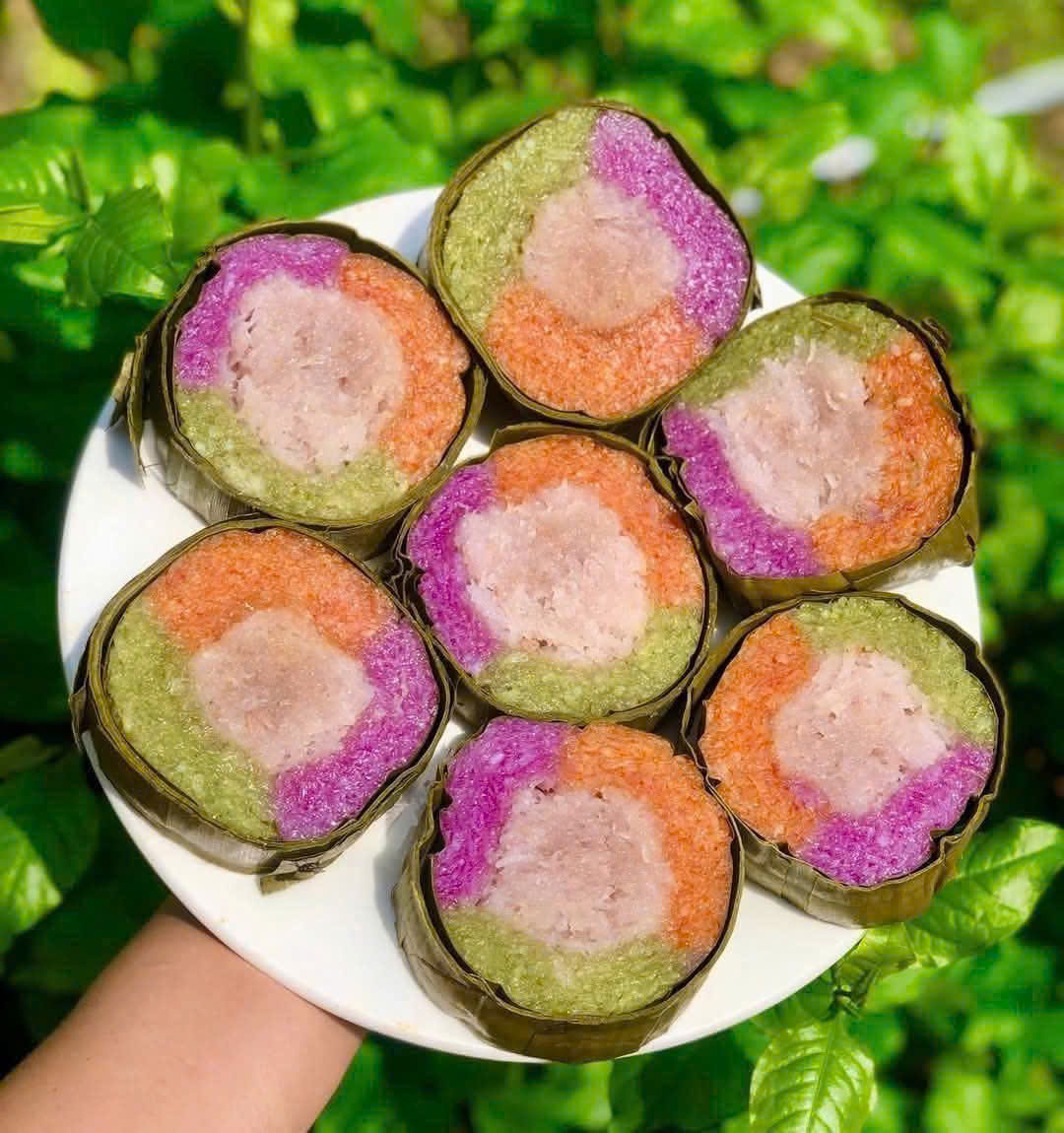BÁNH TÉT 3 MÀU NHÂN DỪA